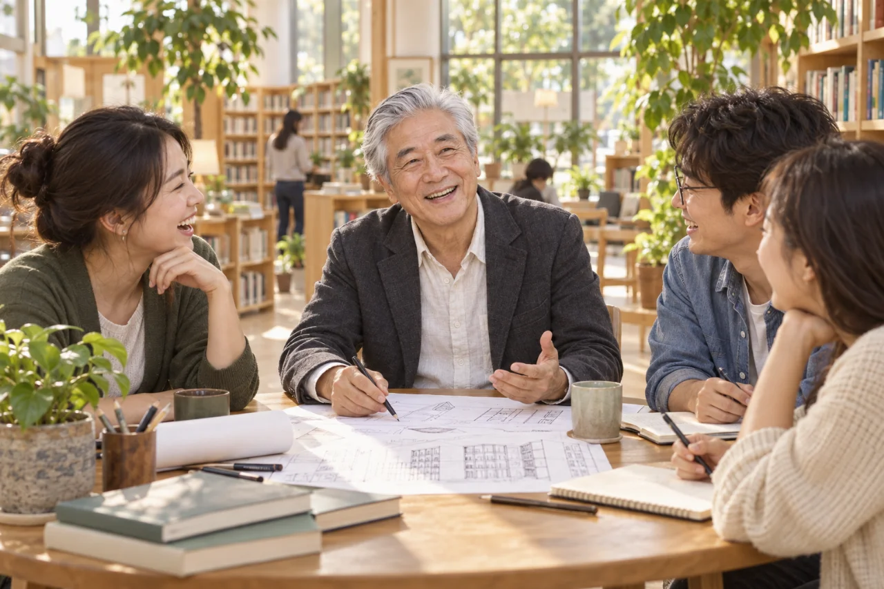 마을에 남긴 작은 도서관 - 가상 사진